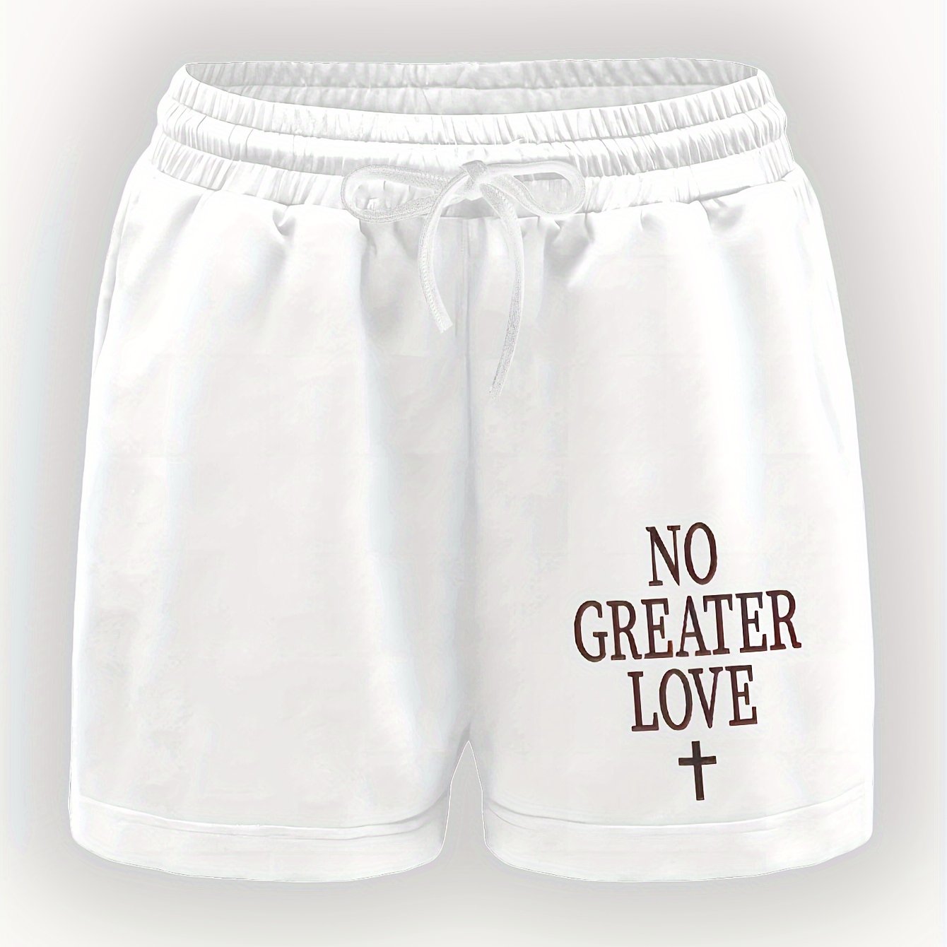 No Greater Love Women's Christian Shorts claimedbygoddesigns