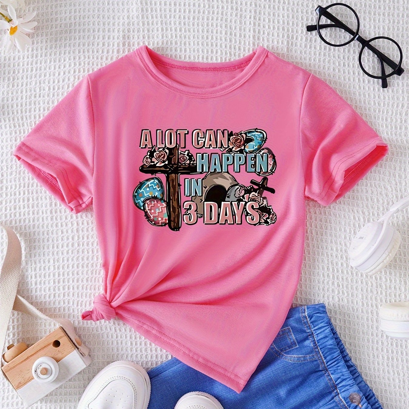 A LOT CAN HAPPEN IN 3 DAYS Youth Christian T-shirt claimedbygoddesigns