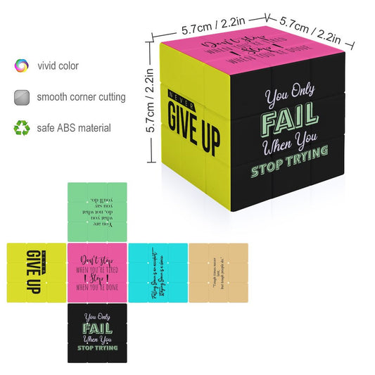 Accountability Rotating cube puzzle 3x3 unique Christian Gift Idea game activity for kids, Men, Women, friends, family