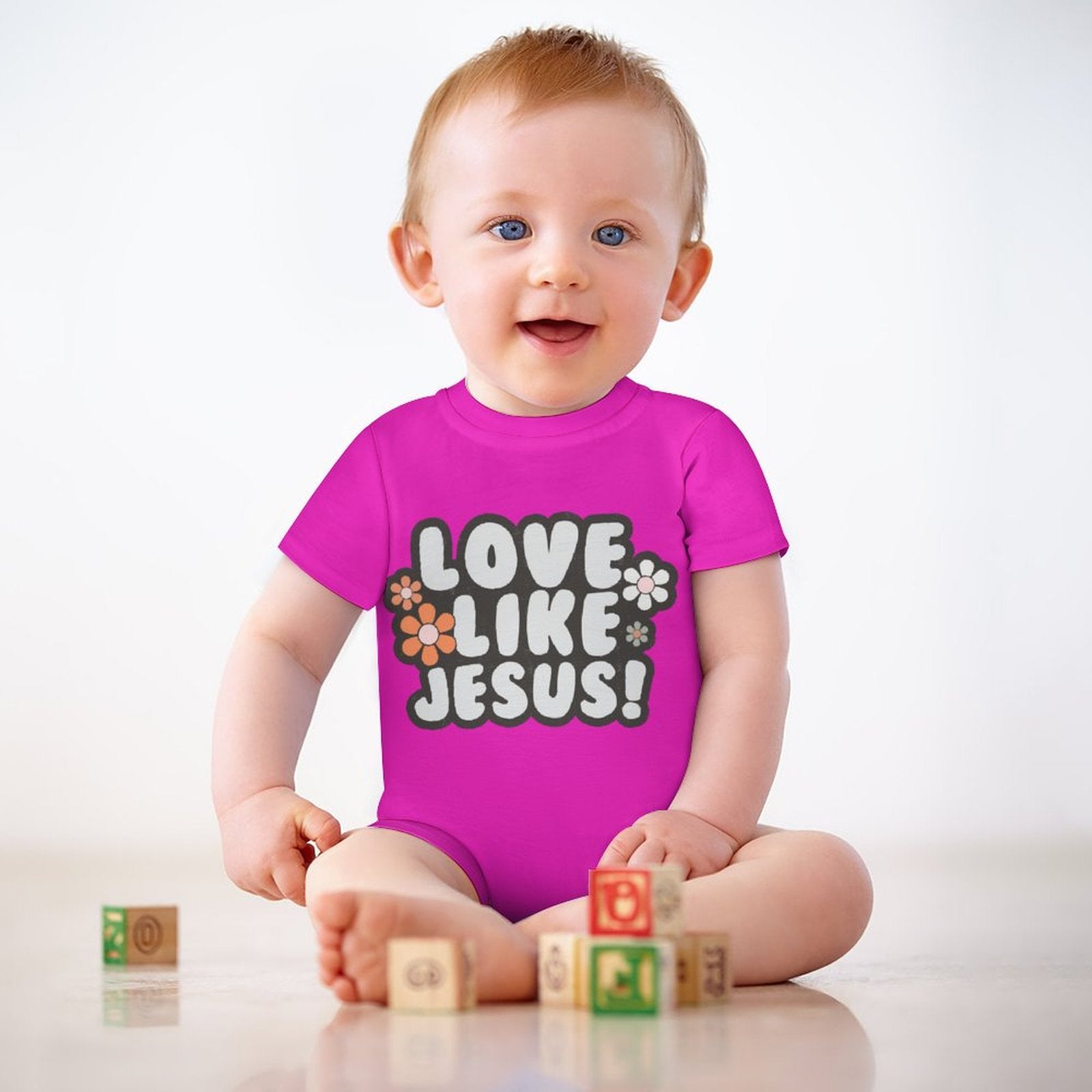 Love Like Jesus Christian Baby Onesie SALE-Personal Design