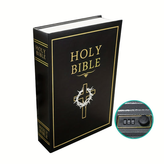Bible Leather Book Safe (Size 8.66×5.98×1.65) Christian Gift Idea claimedbygoddesigns
