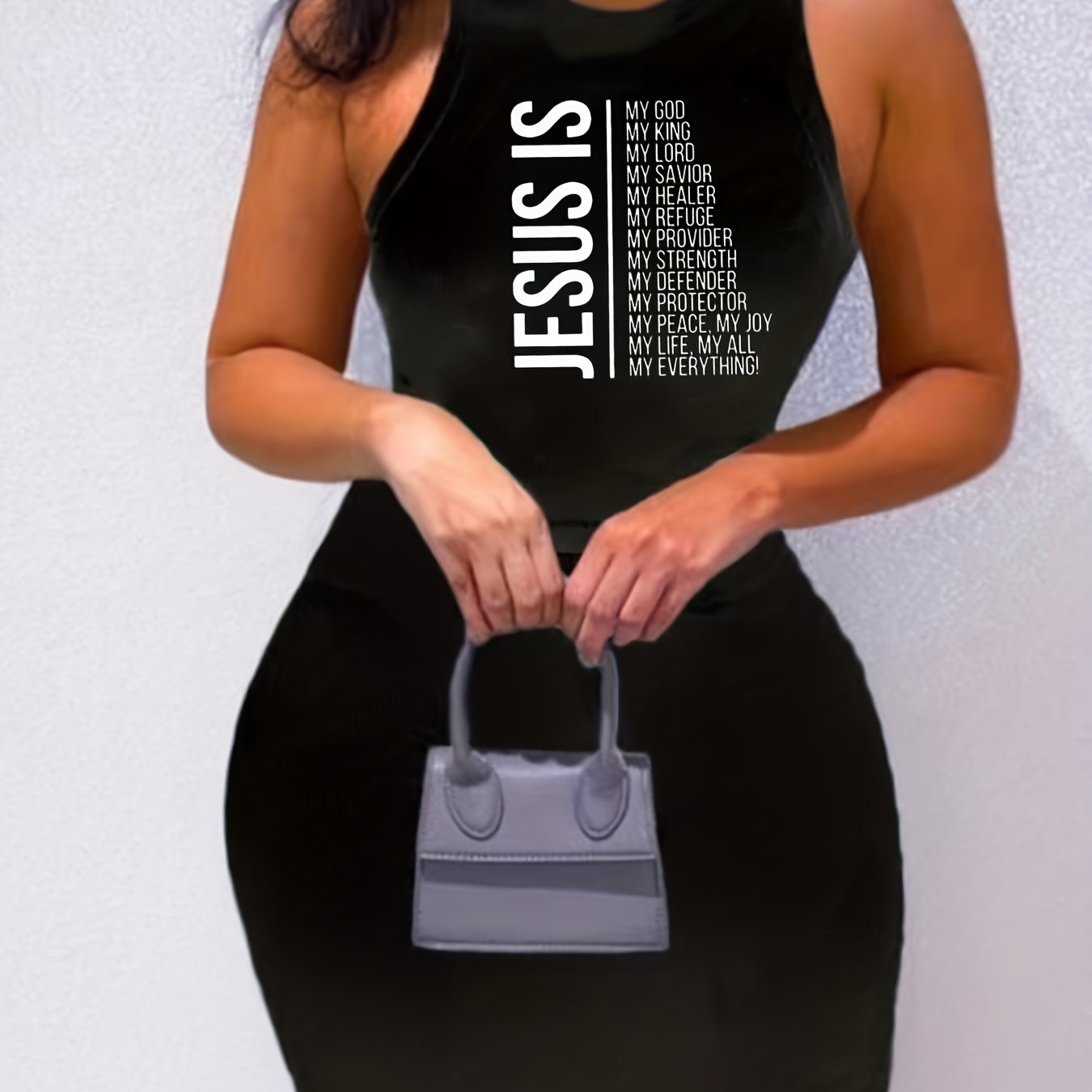 Jesus My Everything Women's Christian Casual Dress claimedbygoddesigns