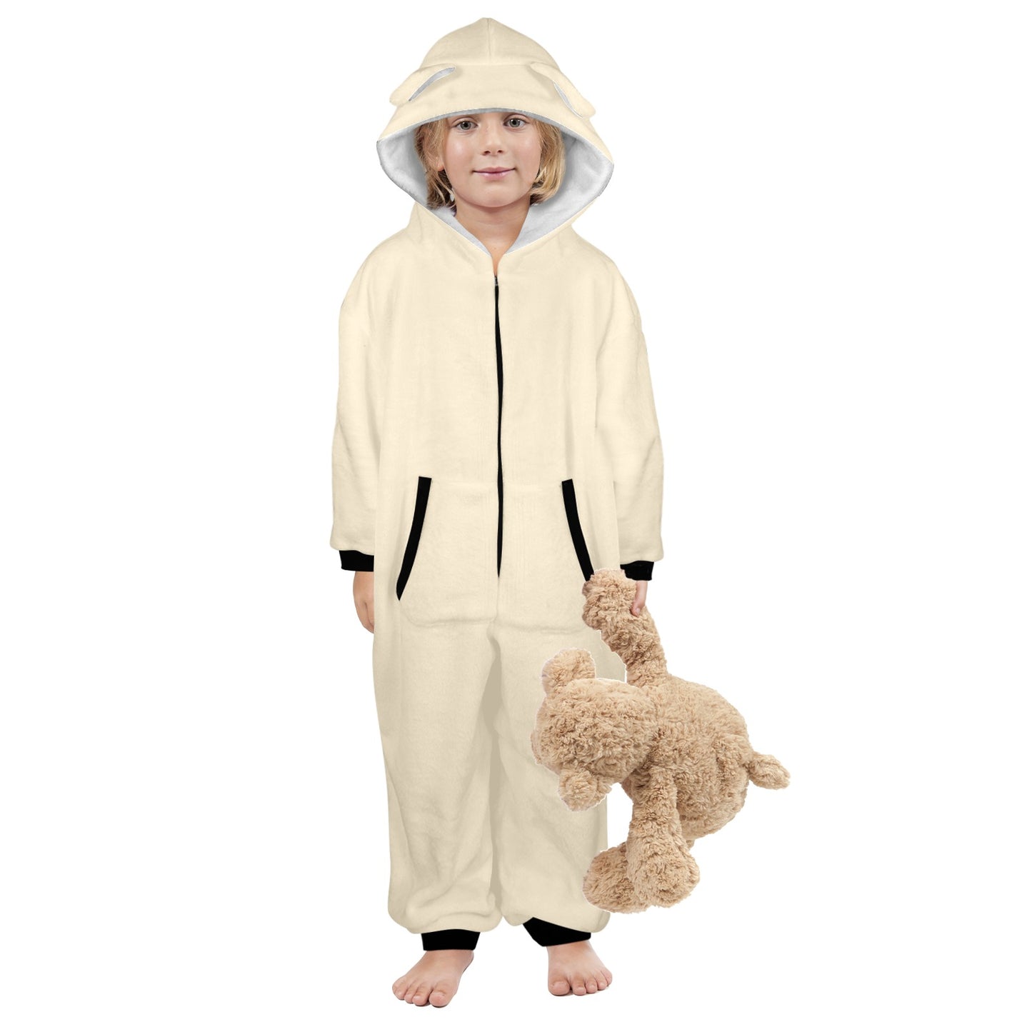 If Lost Return To Him One-Piece Zip up Hooded Pajamas for Little Kids (Toddler)