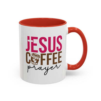 Faith-Inspired Coffee Prayer Accent Mug - Faith Inspired Gift for Coffee Lovers, Religious Drinkware, Inspirational Kitchen Decor