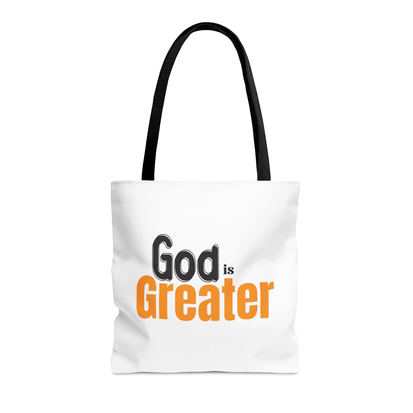 God Is Greater Christian Tote Bag Printify