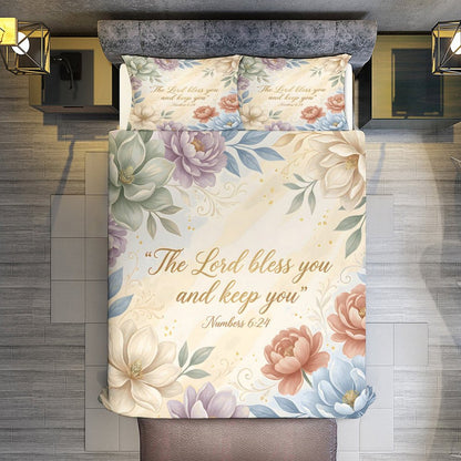 The Lord Bless You Christian 3-Piece Bedding Set