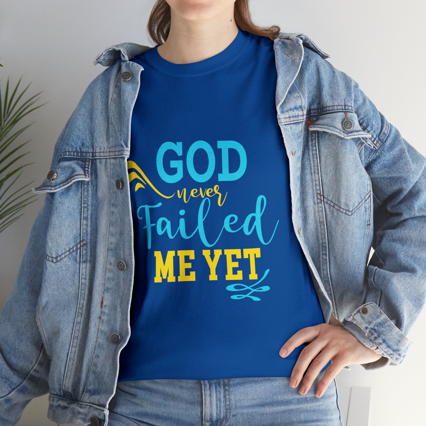 God Never Failed Me Yet Unisex Heavy Cotton Tee