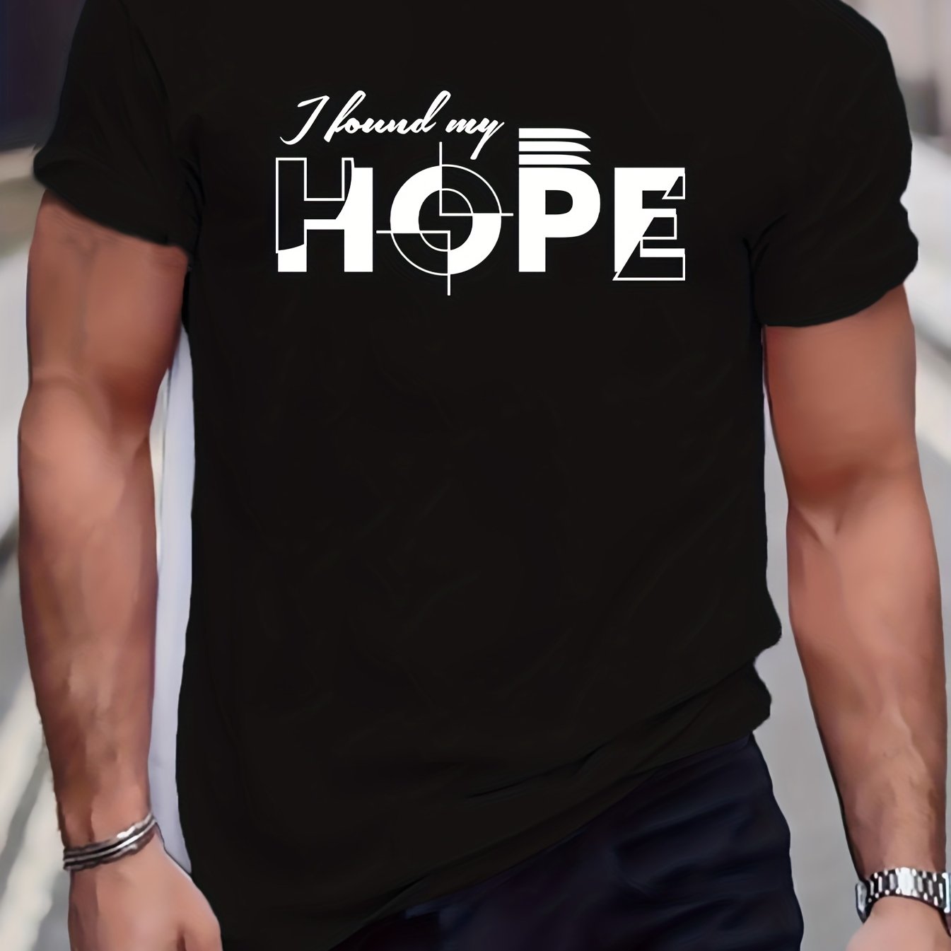 I Found My Hope Men's Christian T-shirt claimedbygoddesigns