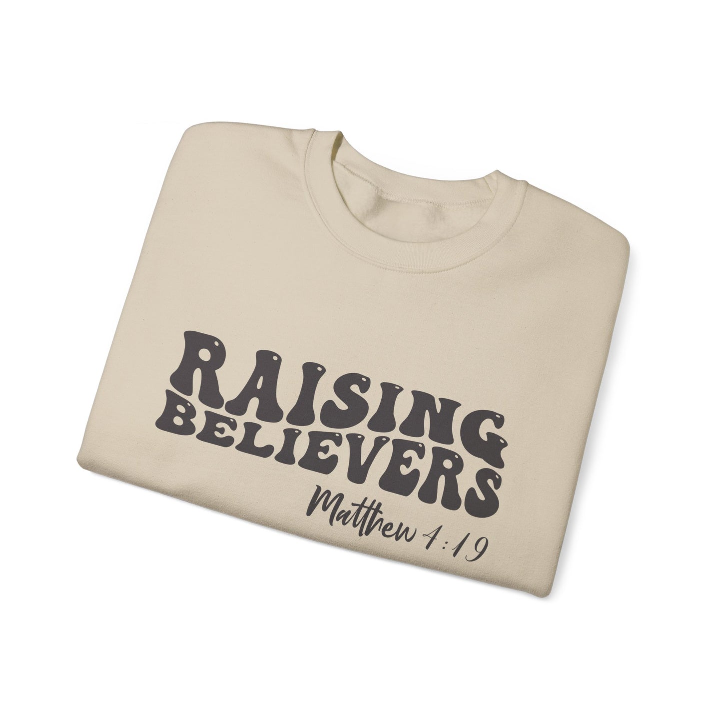 Raising Believers  Unisex Heavy Blend™ Crewneck Christian Sweatshirt