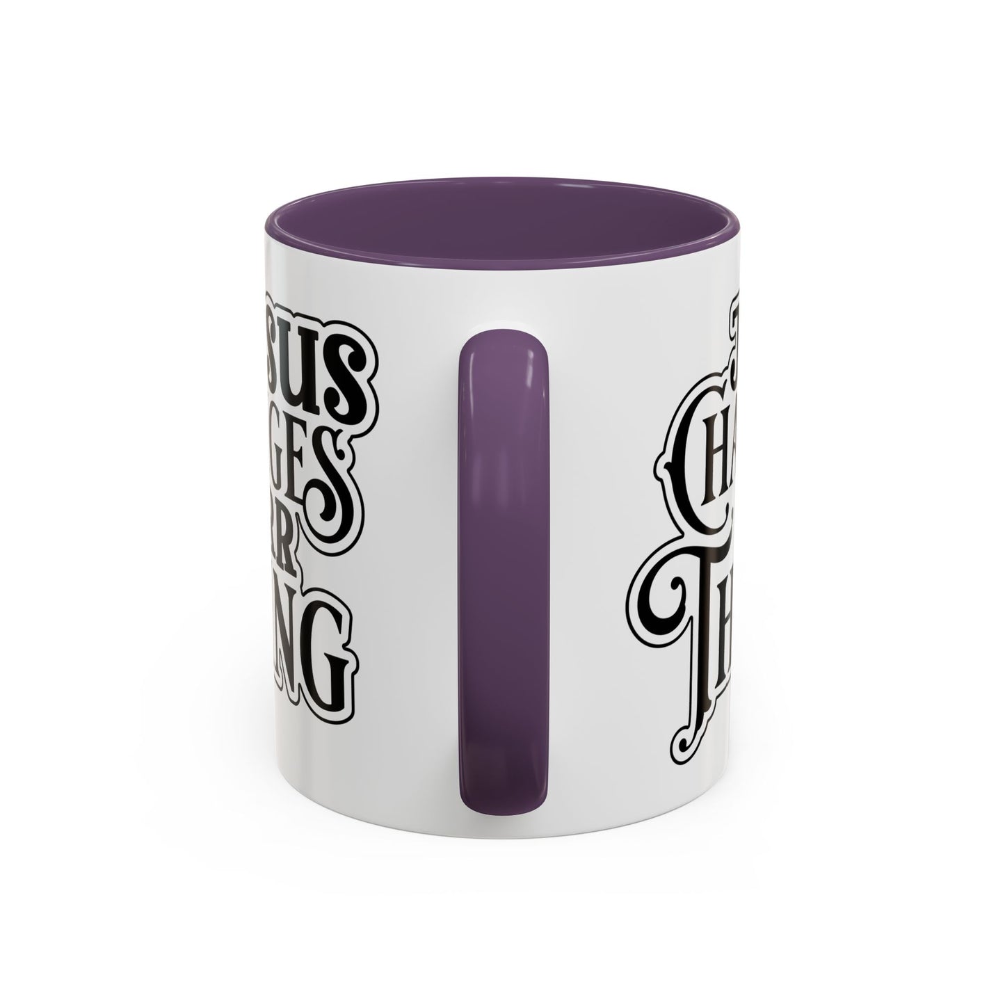 Inspirational Coffee Accent Mug - "He Changes Err Thang" - Perfect for Devotion and Gifts