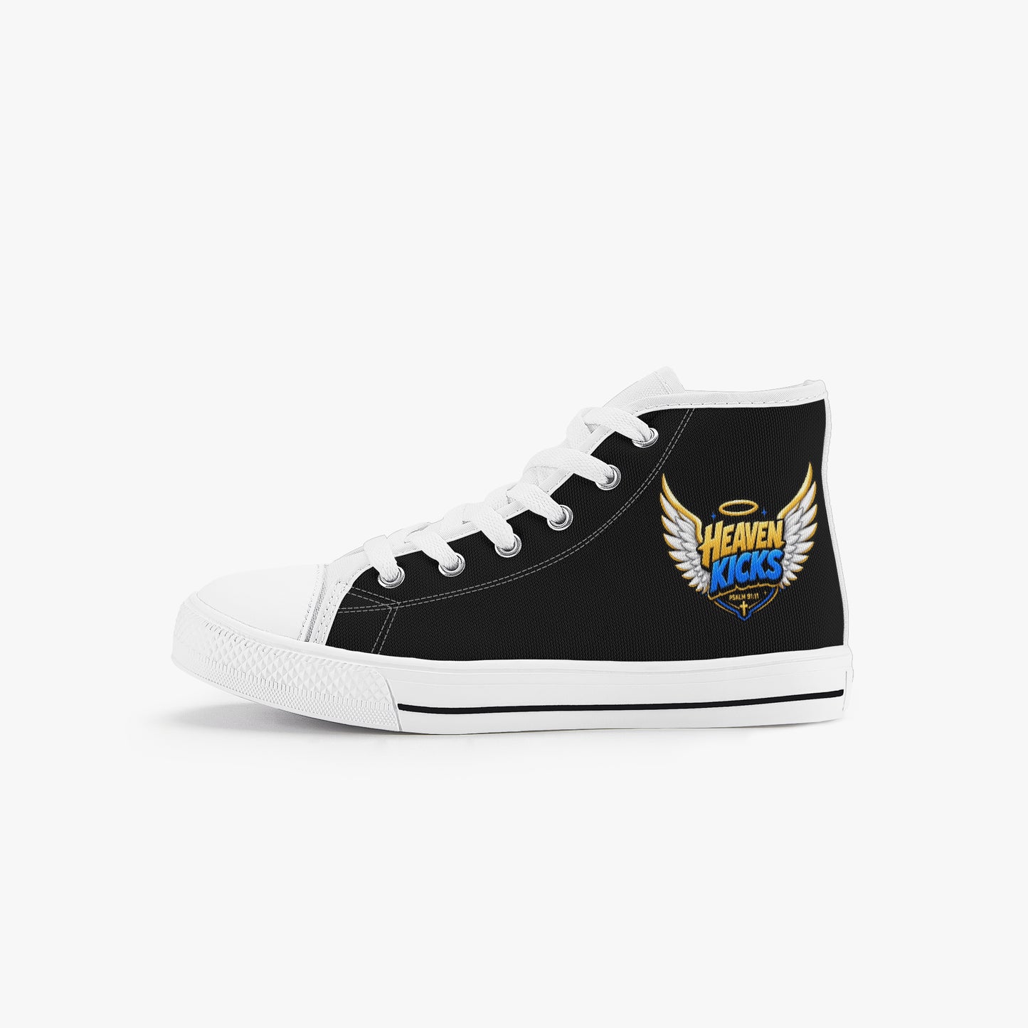 Heaven Kicks Christian Kid’s High - Top Canvas Shoes - ClaimedbyGodDesigns