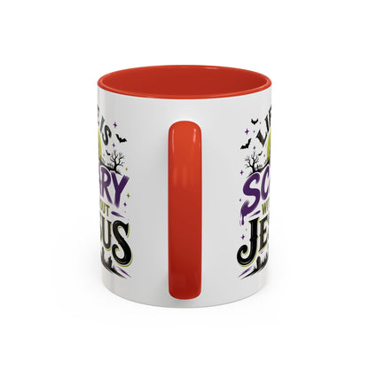 Coffee Mug — “Life Is Scary Without Jesus” Halloween Christian Accent Mug (11/15oz)