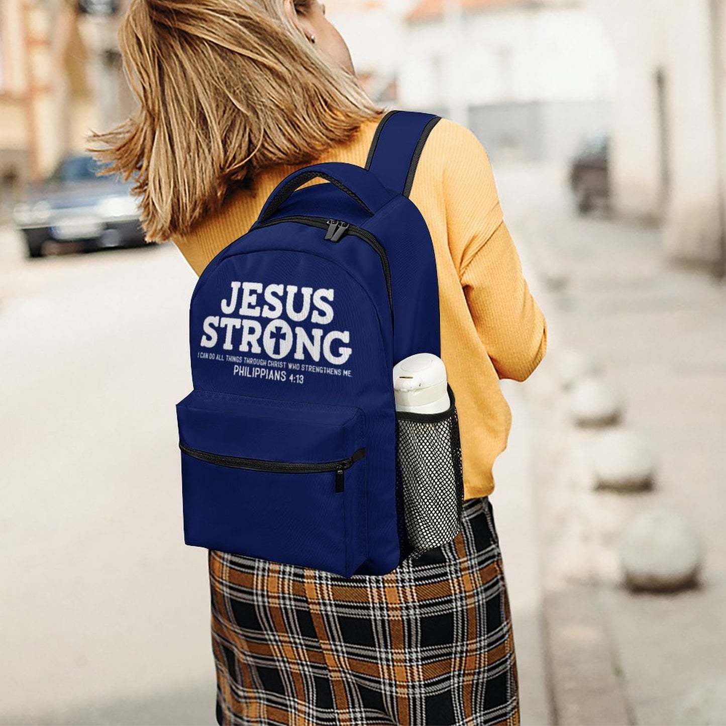 Jesus Strong Christian Children's School Backpack