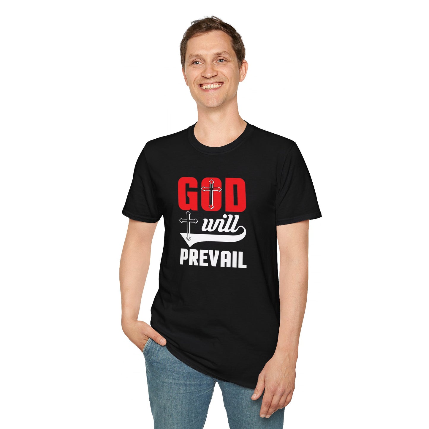 God Will Prevail Christian Unisex T-shirt