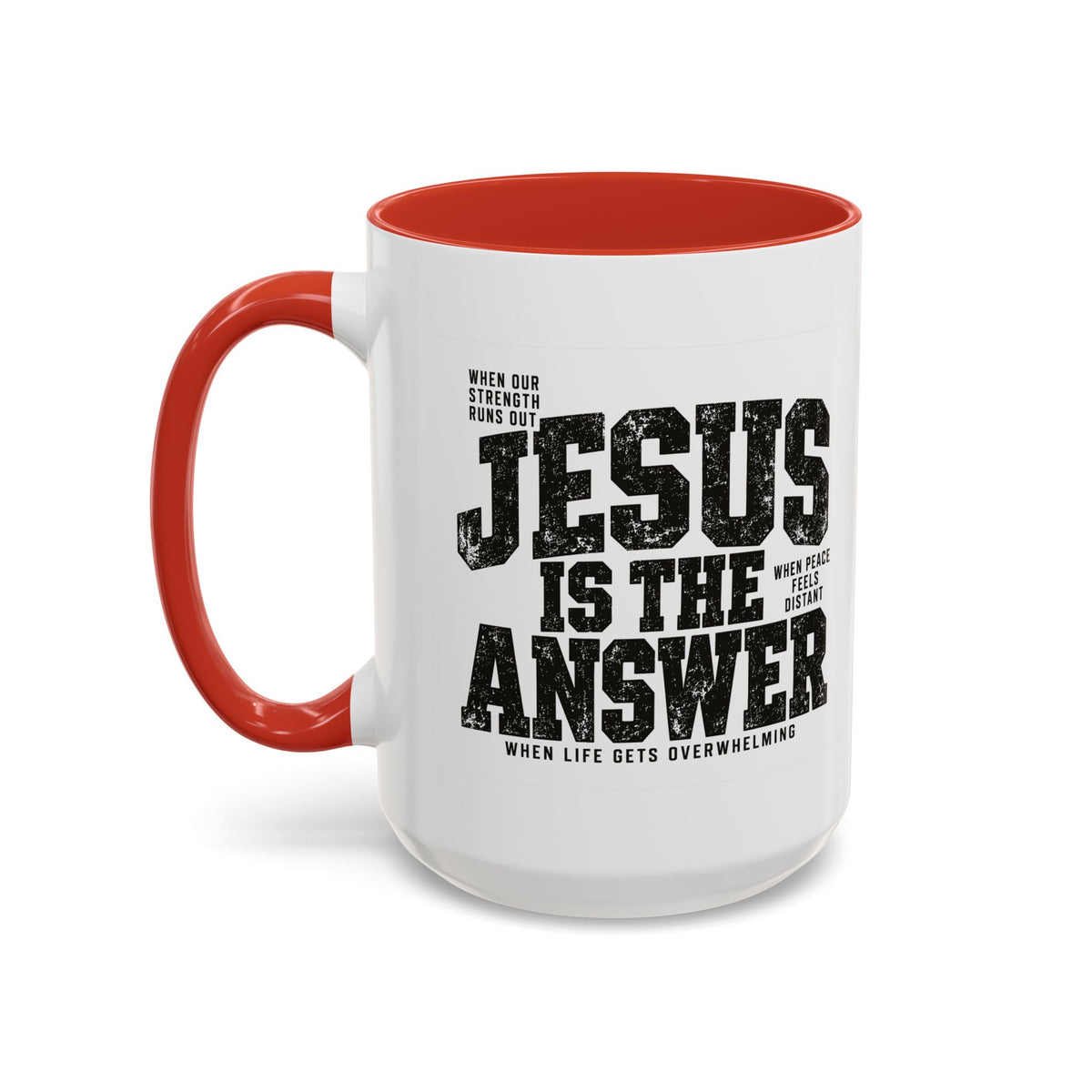 Jesus Is the Answer Christian Coffee Mug | Matthew 11:28