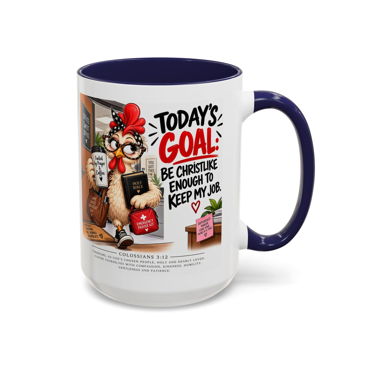 Today's Goal Christian Coffee Mug – Be Christlike Inspirational Bible Verse Mug