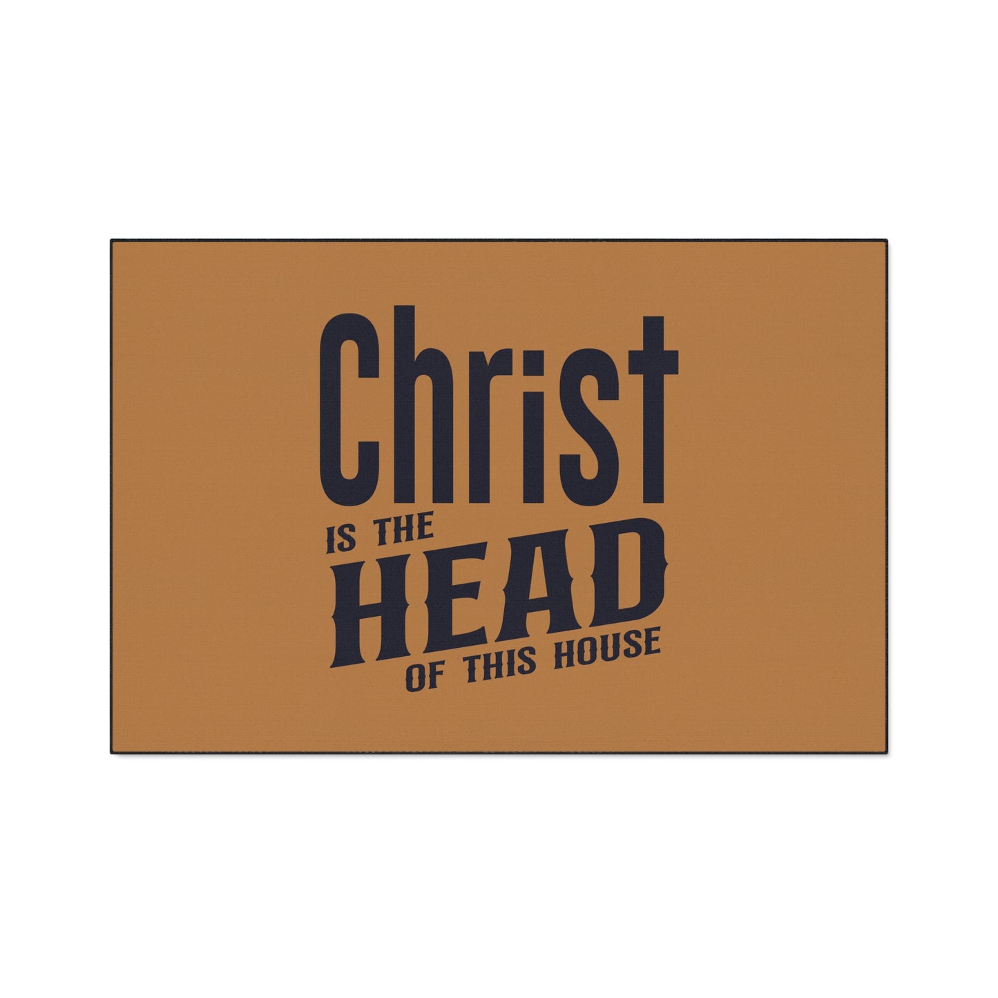 Christian Heavy Duty Floor Mat, Christ Is The Head Of This House Home Decor, Religious Entryway Rug, Scripture Welcome Mat, Inspirational