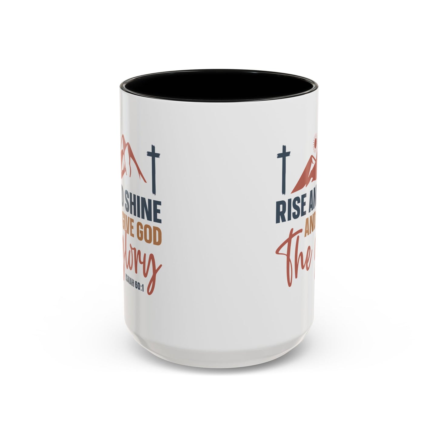 Christian Ceramic Mug - Give Him The Glory Accent Coffee Mug (11, 15oz)