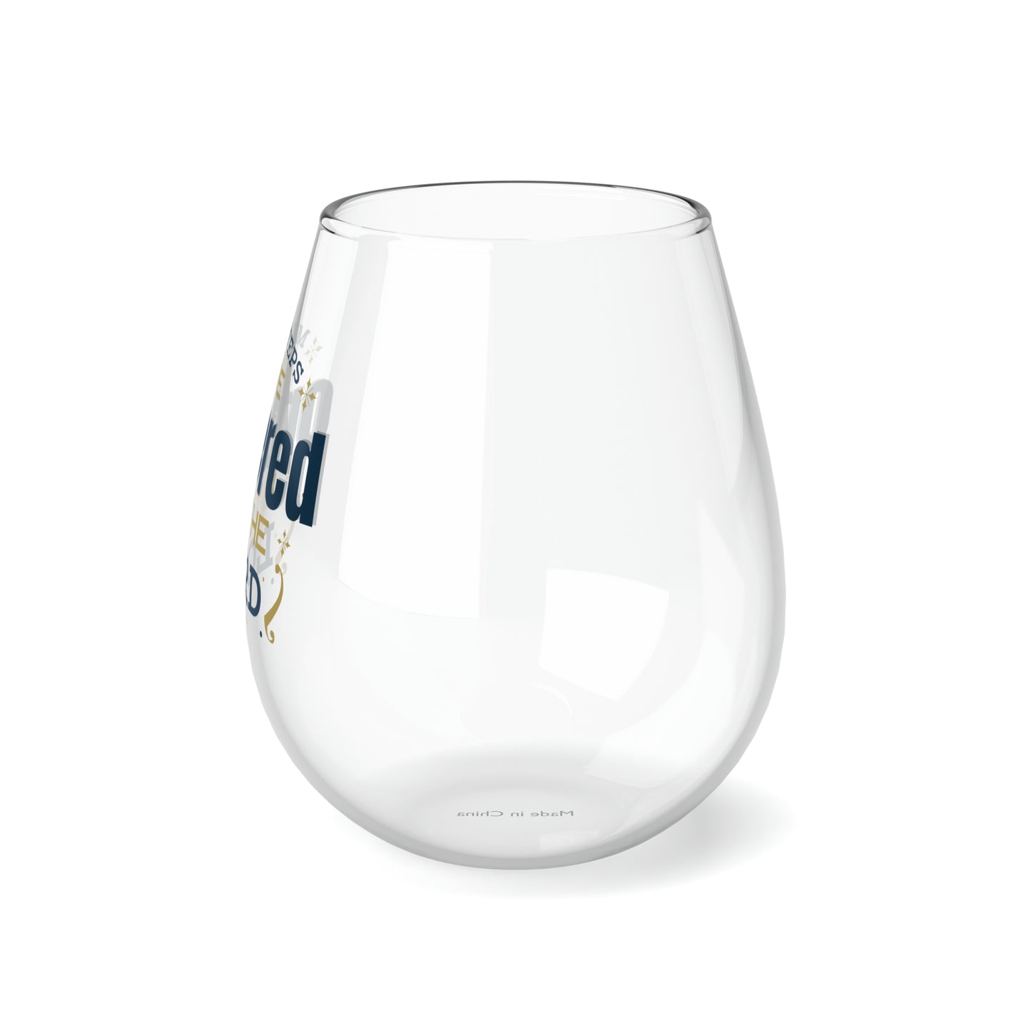 My Steps Are Ordered By The Lord Stemless Wine Glass, 11.75oz