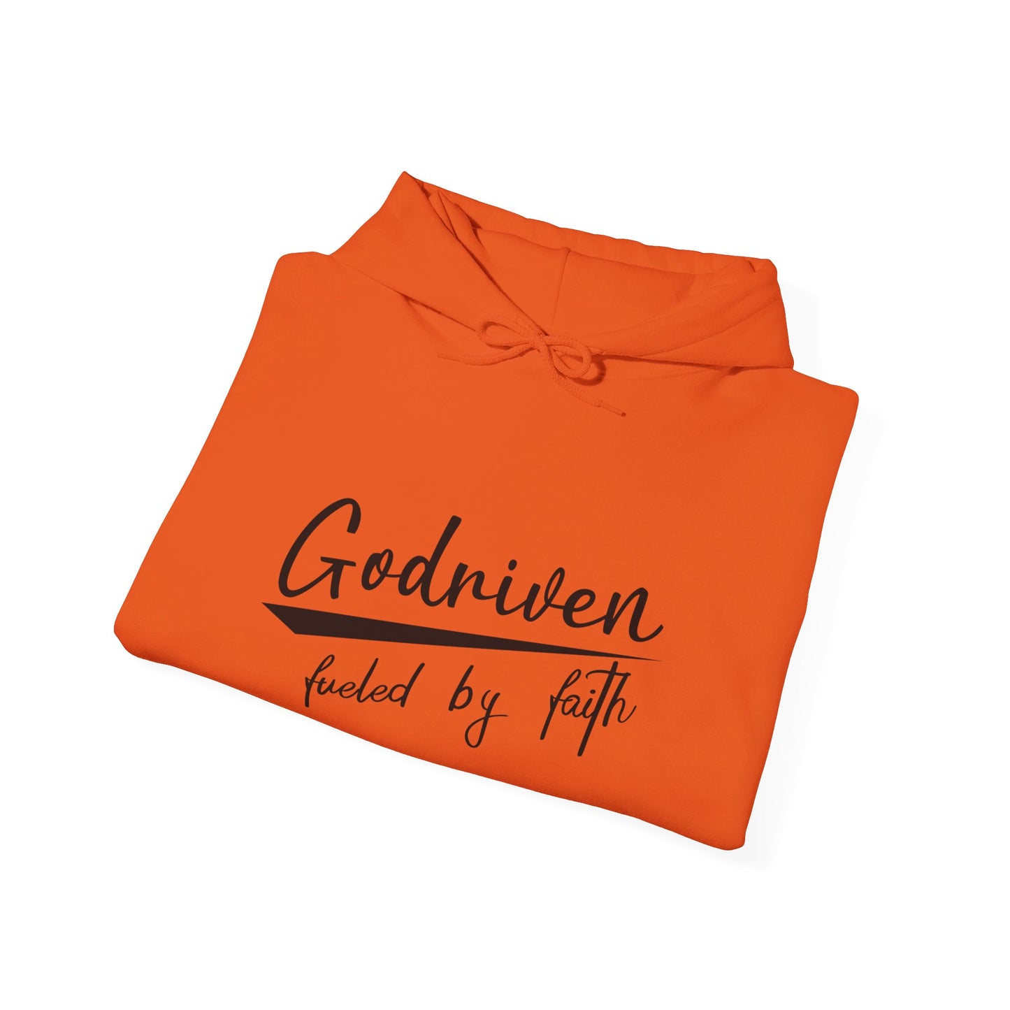 Godriven Fueled By Faith Unisex Christian Pullover Hooded Sweatshirt