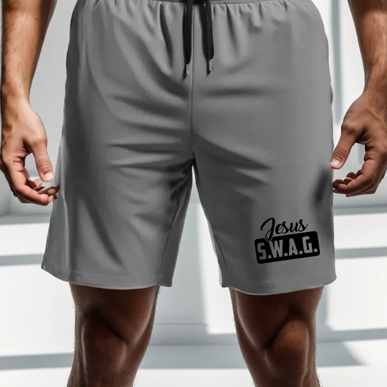 Jesus Swag Plus Size Men's Christian Shorts claimedbygoddesigns