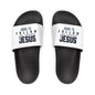 Men's Removable - Strap Sandals with 'Born to Follow Him' Design, Casual Footwear, Summer Sandals, Christian Gifts, Relaxed Style, Beachwear - ClaimedbyGodDesigns