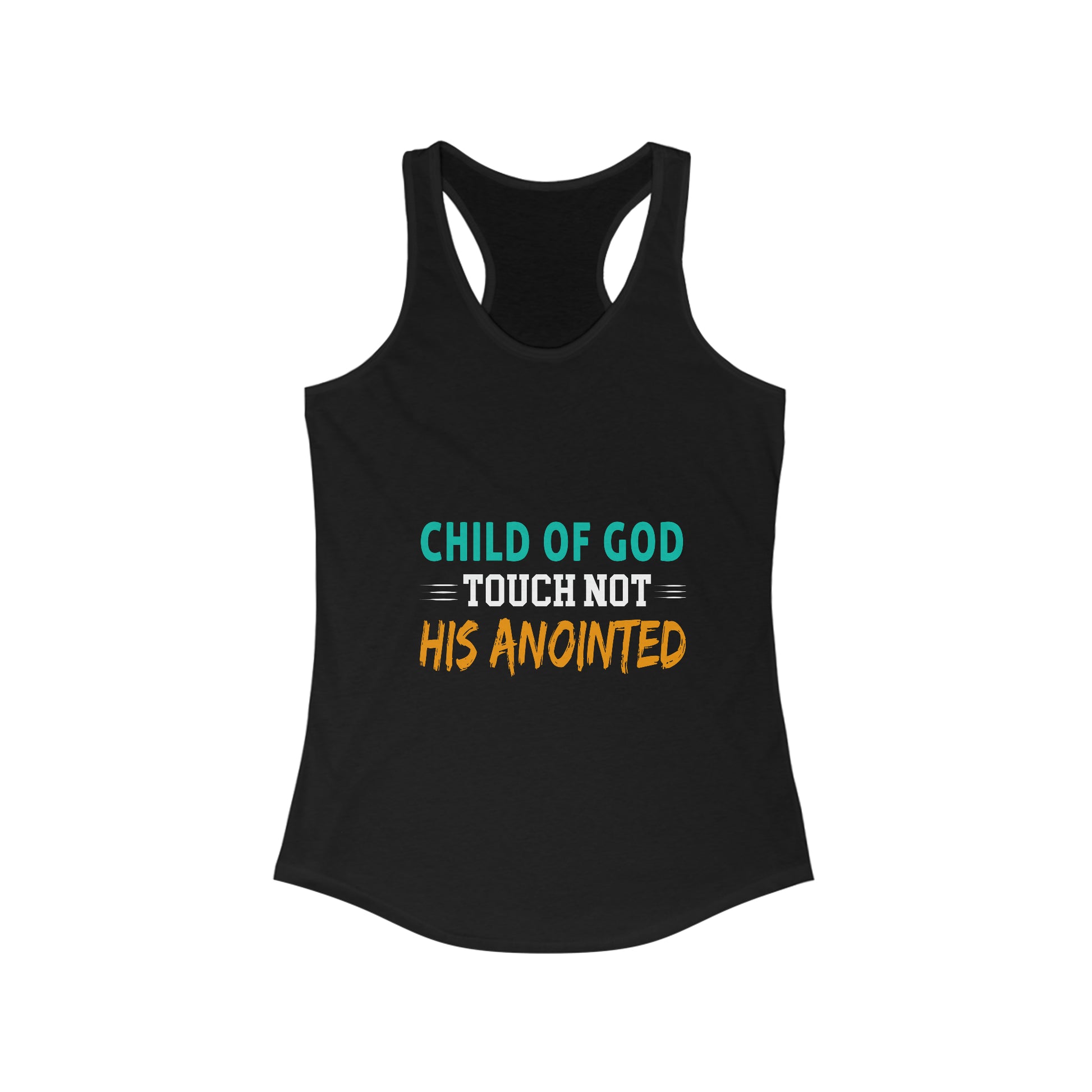 Child Of God Touch Not His Anointed Women's Slim Fit Tank-top Printify