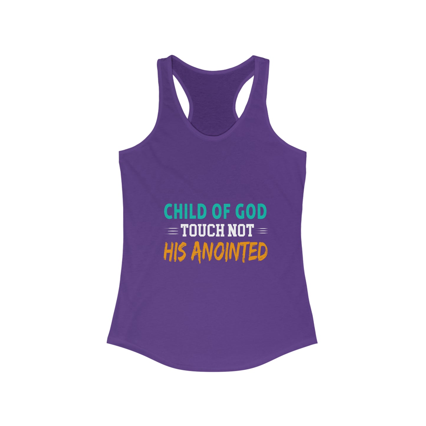 Child Of God Touch Not His Anointed Women's Slim Fit Tank-top Printify