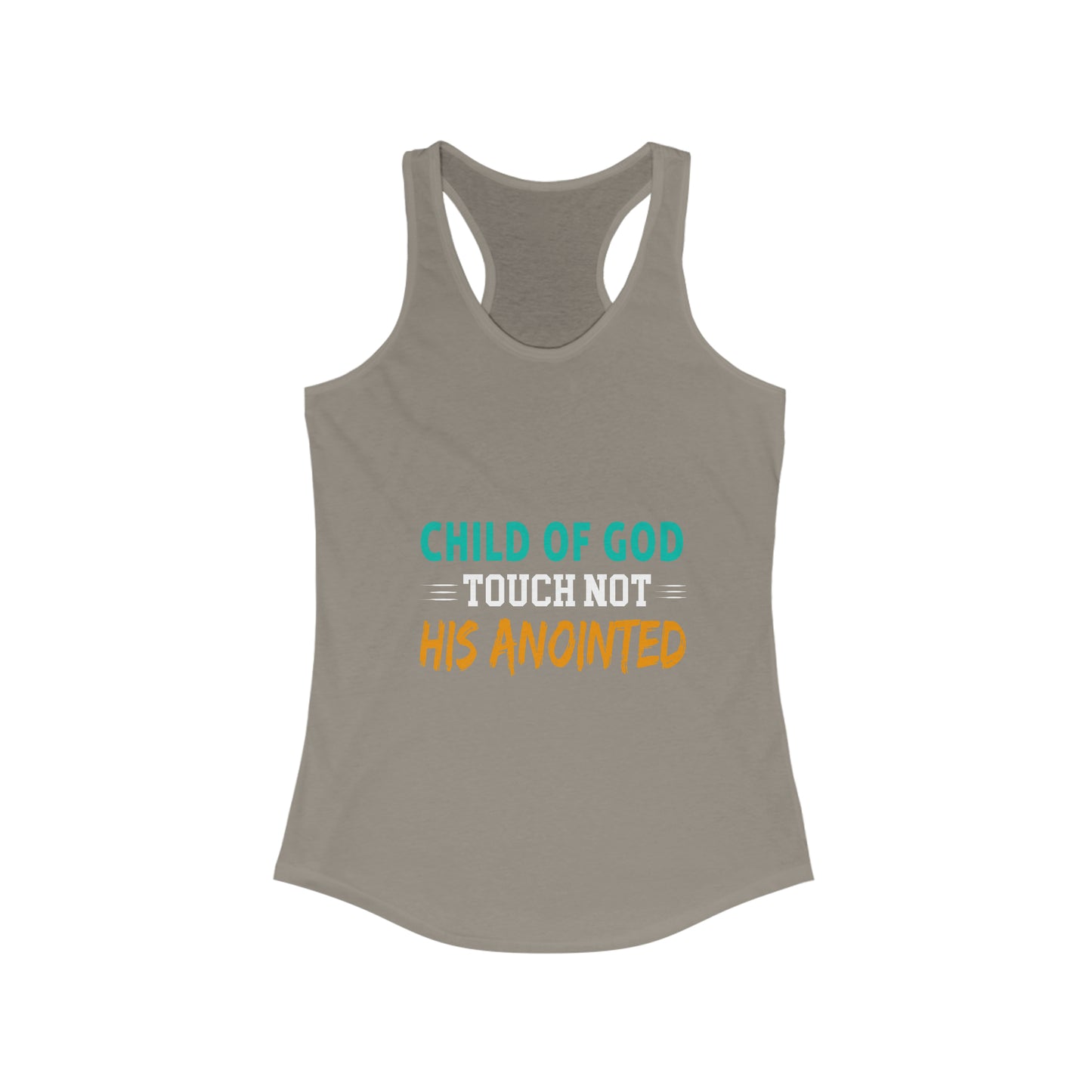 Child Of God Touch Not His Anointed Women's Slim Fit Tank-top Printify