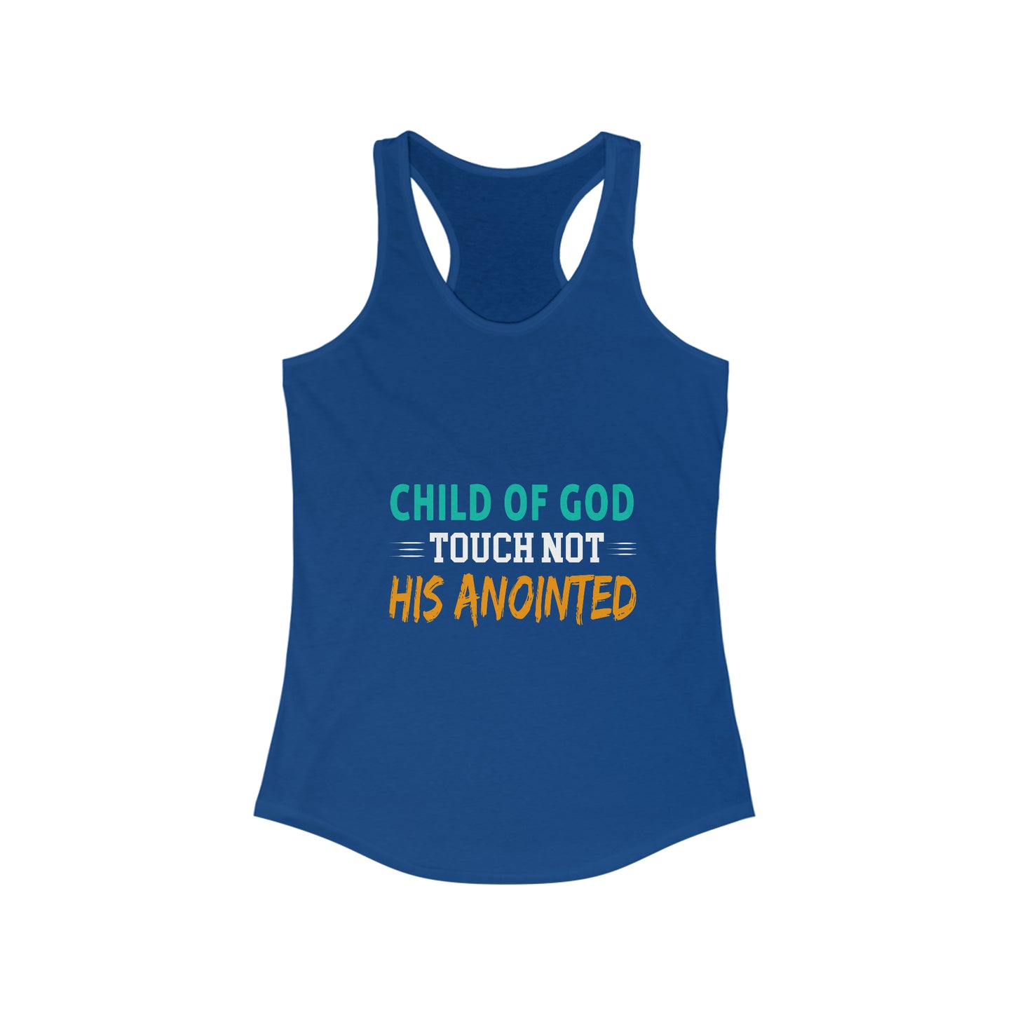 Child Of God Touch Not His Anointed Women's Slim Fit Tank-top Printify