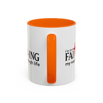 Faith-Inspired Coffee Accent Mug - Motivational Drinkware for Daily Inspiration
