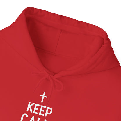 Keep Calm And Think What Would He Do (wwjd)Unisex Christian Hooded Pullover Sweatshirt