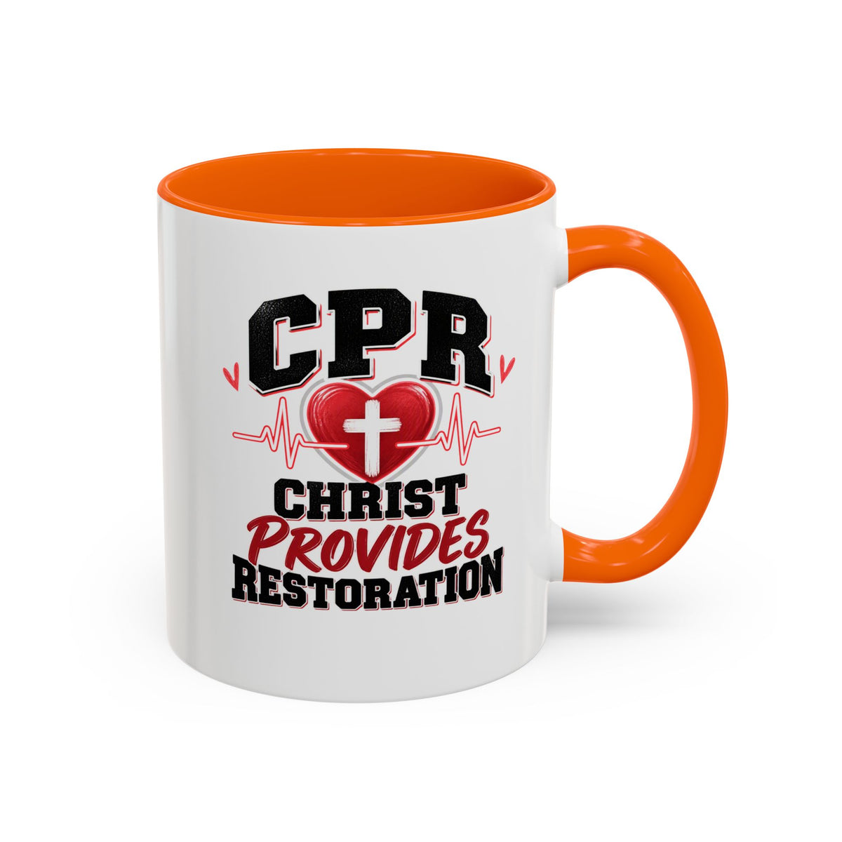 CPR Coffee Mug — "Christ Provides Restoration" Inspirational Christian Accent Mug (11oz)