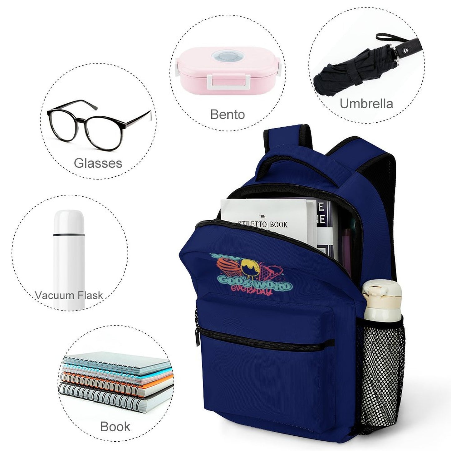 Scoop Up God's Word Everyday Christian Children's School Backpack