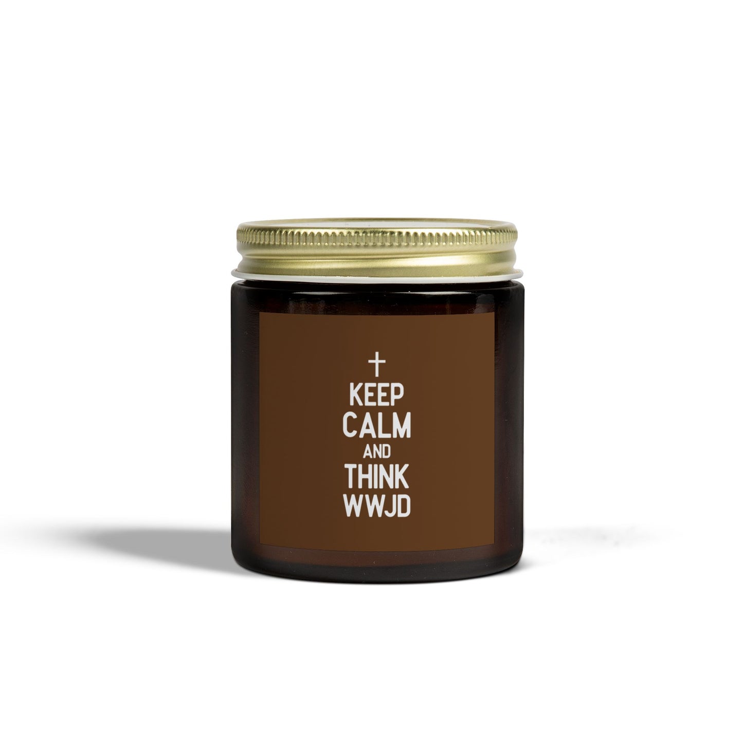 Keep Calm And Think What Would Jesus Do Christian Scented Candle (4oz, 9oz)