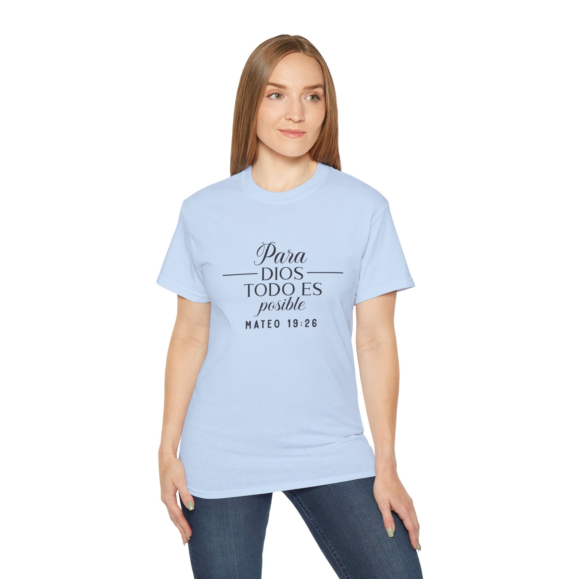 Para Dios Todo Es Posible Christian Spanish Unisex T-shirt Printify