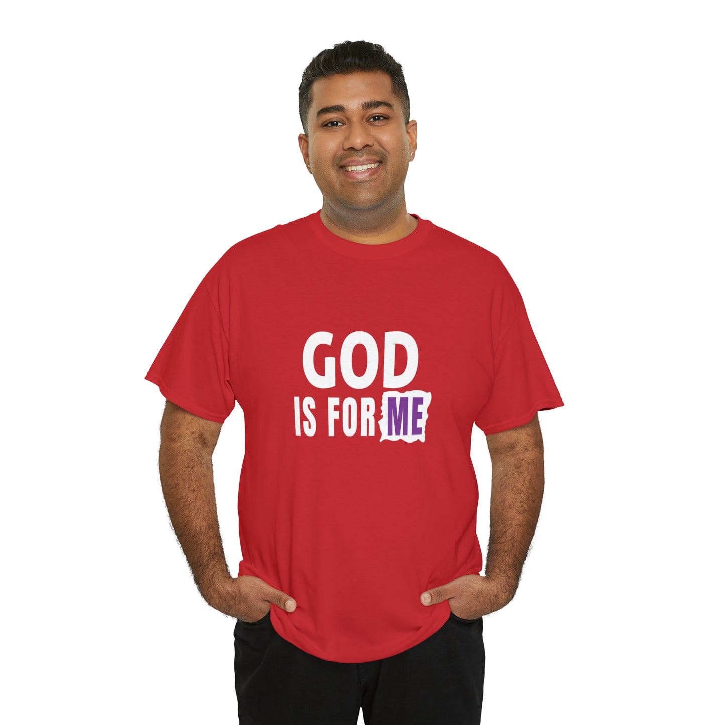 God Is For Me Unisex Heavy Cotton Tee Printify