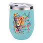 He Is My Strength Christian Wine Tumbler with Lid - ClaimedbyGodDesigns