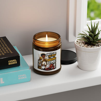 Soy Candle — 'Smells Like the Wrong One' Amber Jar Scented Candle