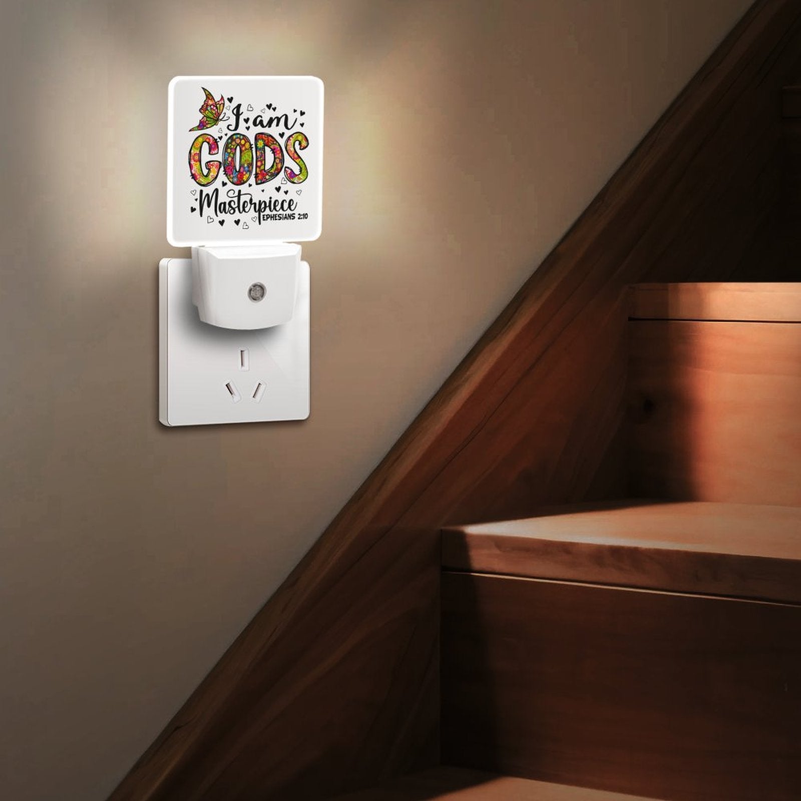 I Am His Masterpiece Christian Night Light For Kids - ClaimedbyGodDesigns