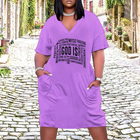 God Is Women's Christian Casual Dress SALE-Personal Design