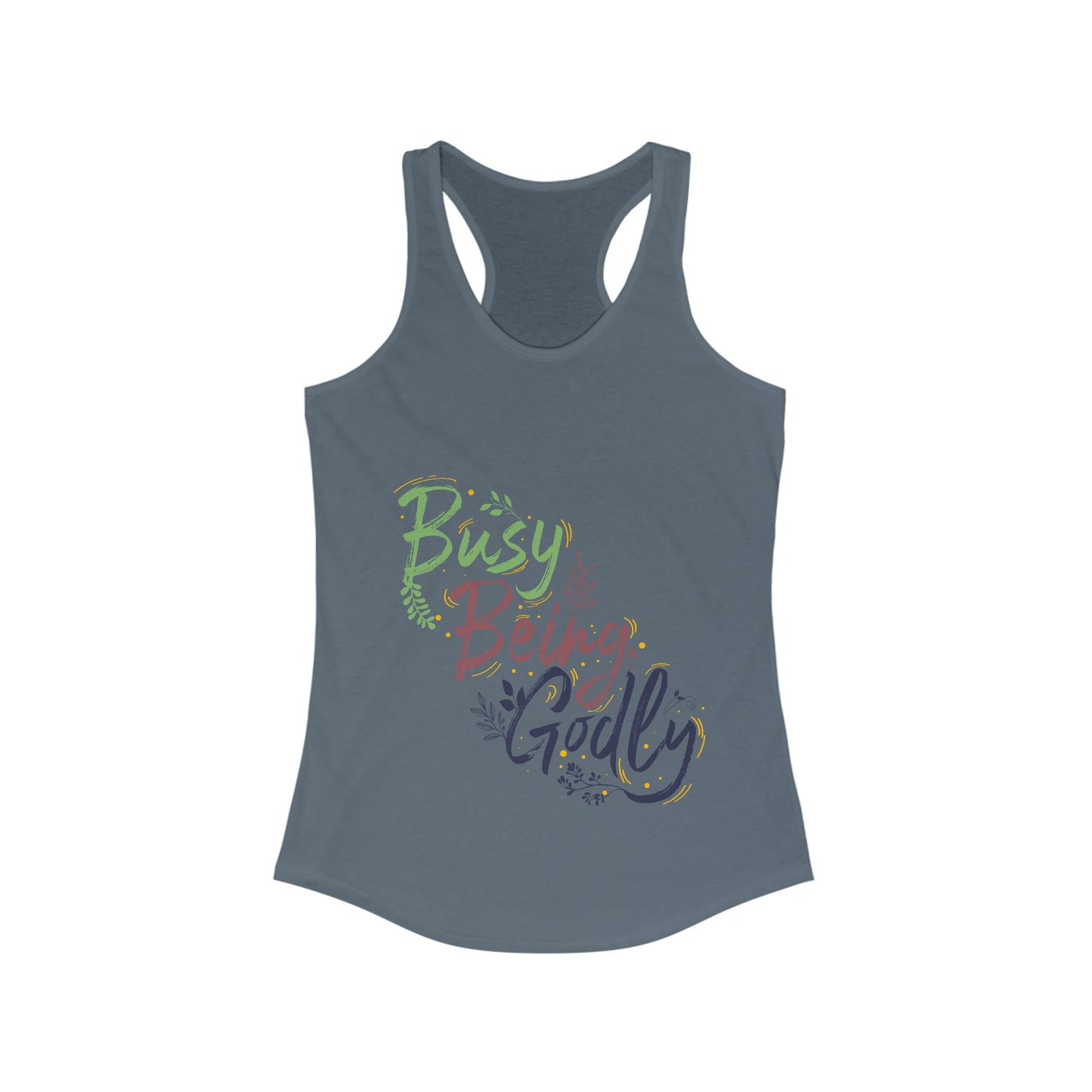 Busy being Godly slim fit tank-top