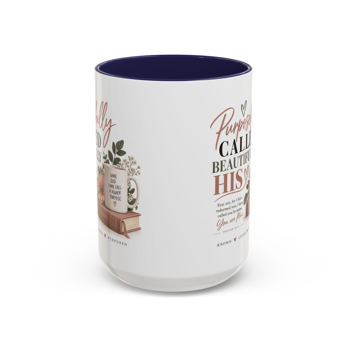 Purposefully Called, Beautifully His Christian accent coffee mug