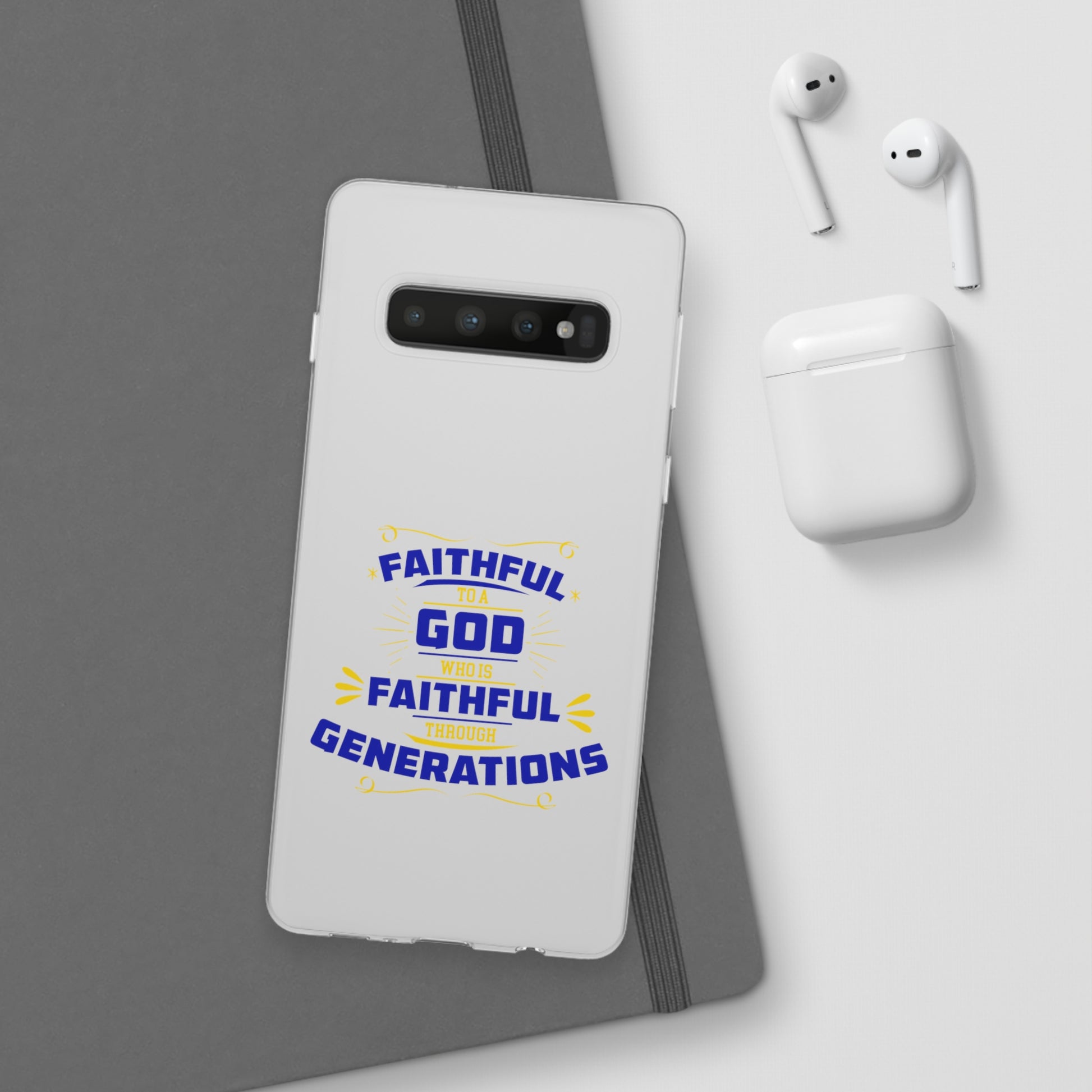 Faithful To A God Who Is Faithful Through Generations Flexi Phone Case Printify