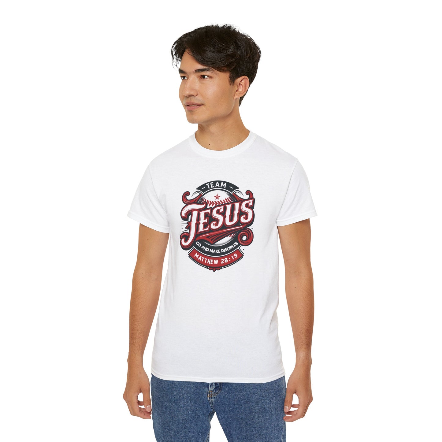 Team Jesus Go And Make Disciples Unisex Christian Ultra Cotton Tee Printify