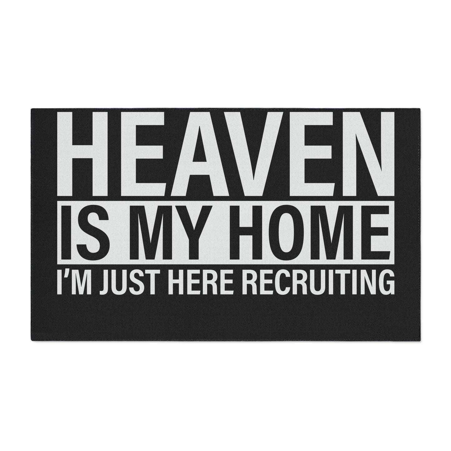 Christian Heavy Duty Floor Mat, Heaven Is My Home Decor, Religious Entryway Rug, Scripture Welcome Mat, Inspirational