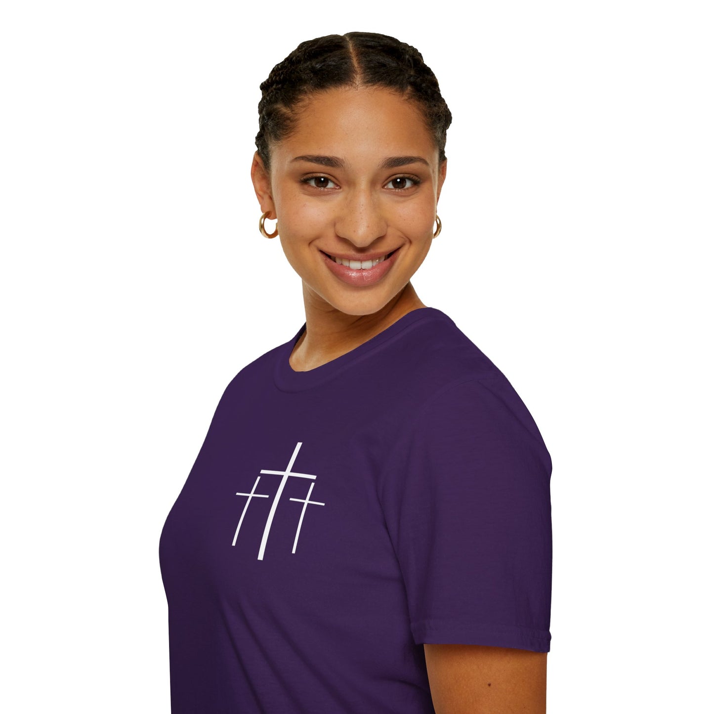 Faith Over Fear 3 Crosses   Christian Unisex T-shirt