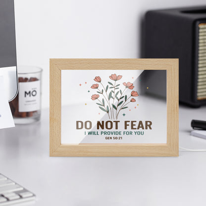 Do Not Fear Christian Wooden Framed Acrylic Ornament - ClaimedbyGodDesigns