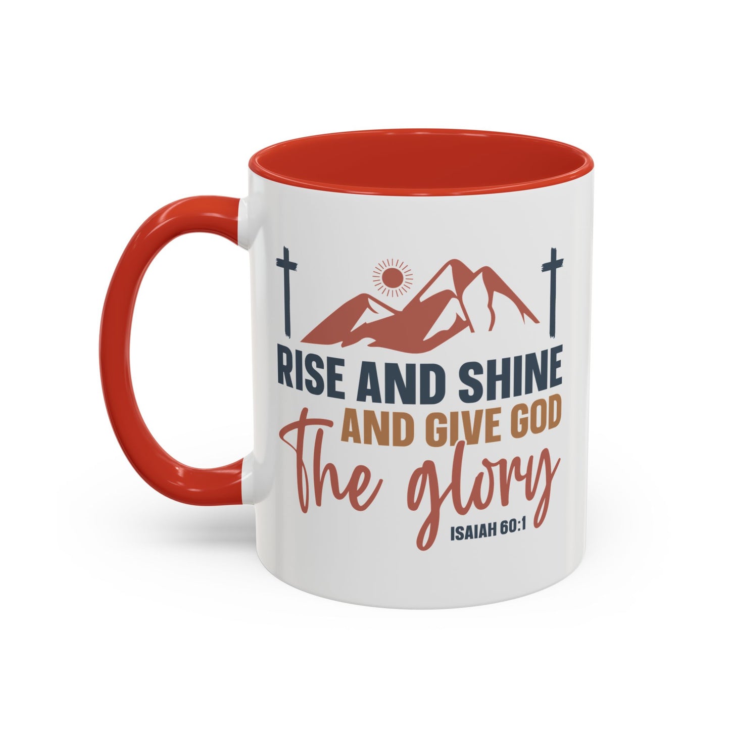 Christian Ceramic Mug - Give Him The Glory Accent Coffee Mug (11, 15oz)