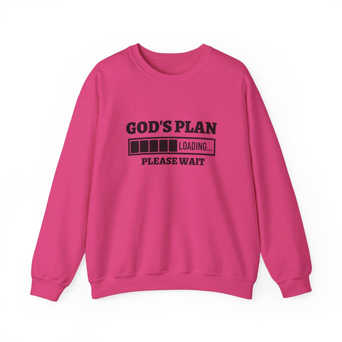 God's Plan Loading Unisex Heavy Blend™ Crewneck Christian Sweatshirt